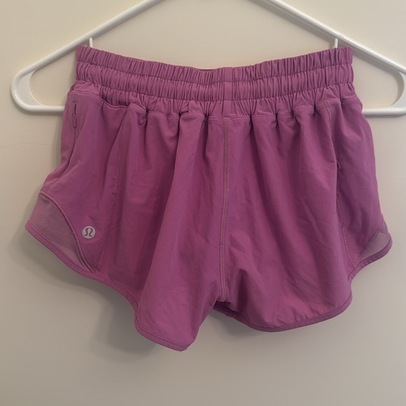 Women's Purple Athletic Shorts - Picture 2 of 3